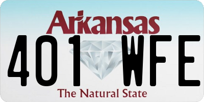 AR license plate 401WFE