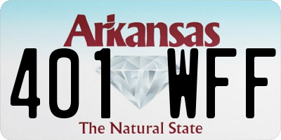 AR license plate 401WFF