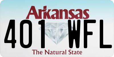 AR license plate 401WFL