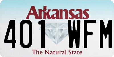 AR license plate 401WFM