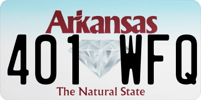 AR license plate 401WFQ