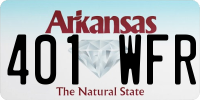 AR license plate 401WFR