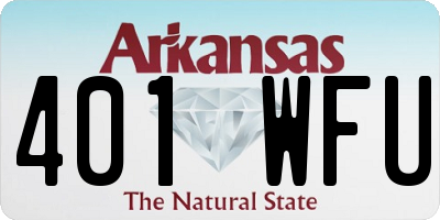 AR license plate 401WFU