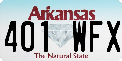 AR license plate 401WFX