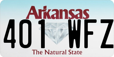 AR license plate 401WFZ