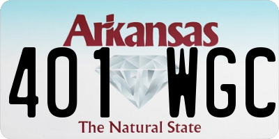AR license plate 401WGC