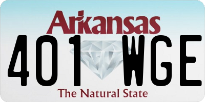 AR license plate 401WGE
