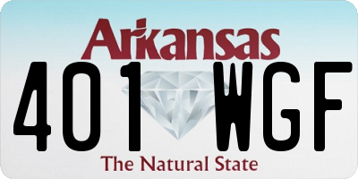 AR license plate 401WGF
