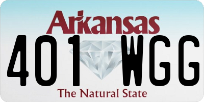 AR license plate 401WGG