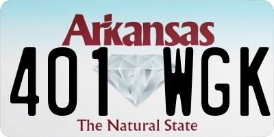 AR license plate 401WGK