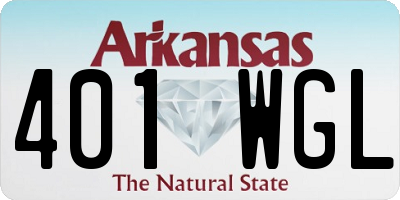 AR license plate 401WGL