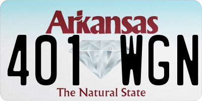 AR license plate 401WGN