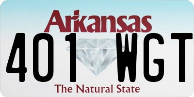 AR license plate 401WGT