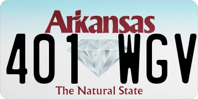 AR license plate 401WGV
