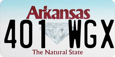 AR license plate 401WGX