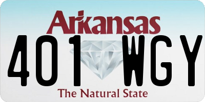 AR license plate 401WGY