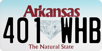 AR license plate 401WHB