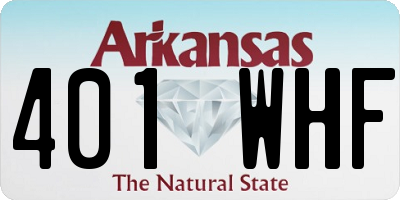 AR license plate 401WHF