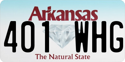 AR license plate 401WHG