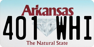 AR license plate 401WHI