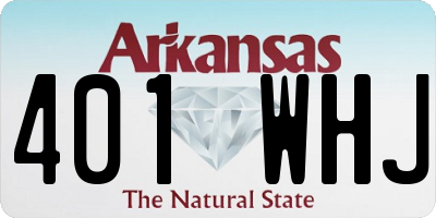 AR license plate 401WHJ