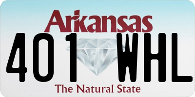 AR license plate 401WHL