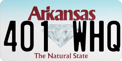 AR license plate 401WHQ