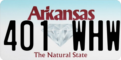 AR license plate 401WHW