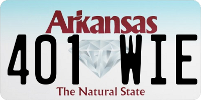 AR license plate 401WIE
