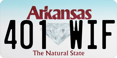 AR license plate 401WIF