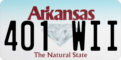 AR license plate 401WII