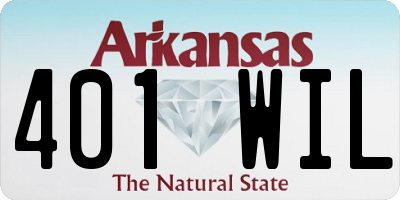 AR license plate 401WIL