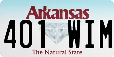 AR license plate 401WIM