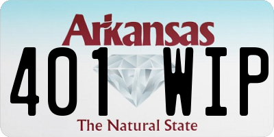 AR license plate 401WIP
