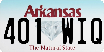 AR license plate 401WIQ