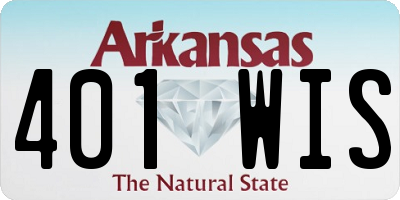AR license plate 401WIS