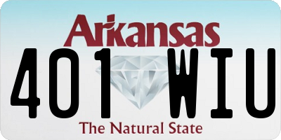 AR license plate 401WIU