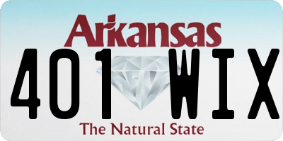 AR license plate 401WIX