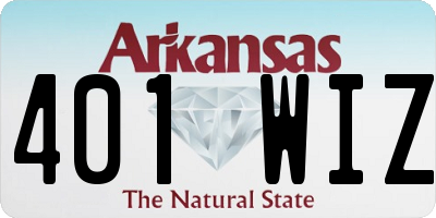AR license plate 401WIZ