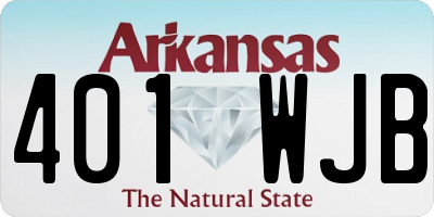 AR license plate 401WJB