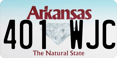 AR license plate 401WJC