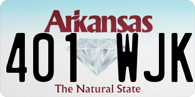 AR license plate 401WJK