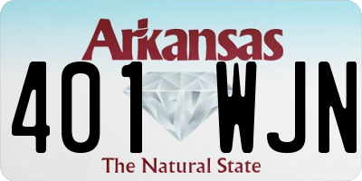 AR license plate 401WJN