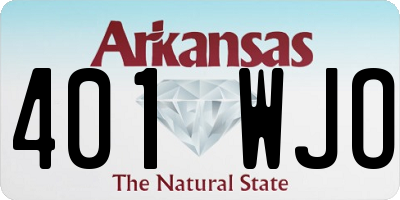 AR license plate 401WJO