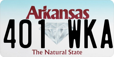 AR license plate 401WKA