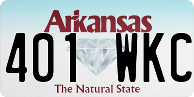 AR license plate 401WKC