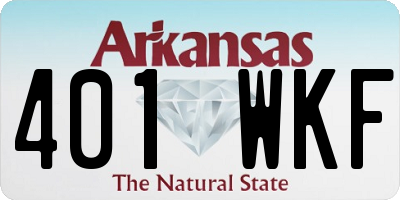AR license plate 401WKF