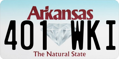 AR license plate 401WKI