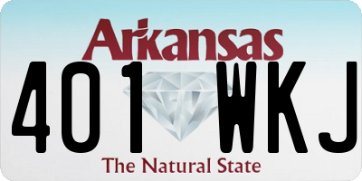 AR license plate 401WKJ
