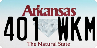 AR license plate 401WKM